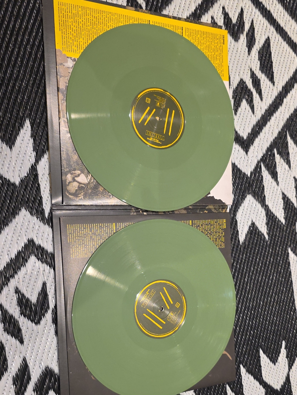 Twenty One Pilots Trench Olive Green Colored Vinyl 2LP Record Gatefold